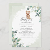 Eukalyptus Botanical Modern Couples Baby Dusche Einladung (Vorne/Hinten)