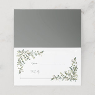 Eukalyptus Botanical Sage Green Platzkarte