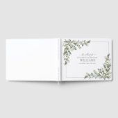 Eukalyptus Botanical Sage Green Wedding Gästebuch (Voll)