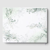 Eukalyptus Botanical Sage Green Wedding Gästebuch (Rückseite)