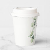 Eukalyptus Botanical Script Baby Shooter Pappbecher (Rechts)