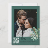 Eukalyptus Botanical Wedding Einladung (Rückseite)