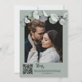 Eukalyptus Botanical Wedding Einladung (Rückseite)