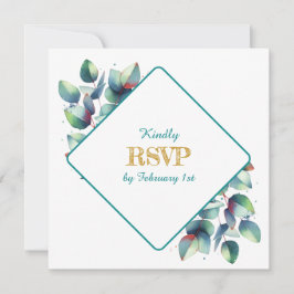 Eukalyptus Botanical Wedding RSVP Einladung