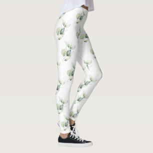 Eukalyptus-Botanik-Grün für Mamas Geburtstag Leggings
