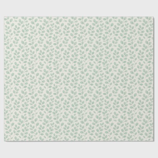 Eukalyptus-Botanikmuster Geschenkpapier (Flach)