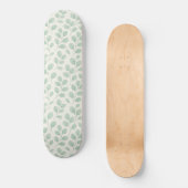 Eukalyptus-Botanikmuster Skateboard (Vorderseite)