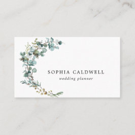 Eukalyptus Botanisch Minimalistisch Visitenkarte