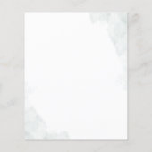 Eukalyptus Botanische Brautdusche Einladung (Rückseite)