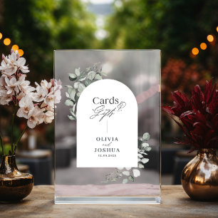 Eukalyptus botanische elegante Karten Geschenke Ho Acrylschild