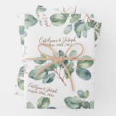 Eukalyptus Botanische Hochzeit, Brautparty Geschenkpapier Set (Beispiel)