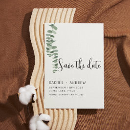 Eukalyptus botanische Hochzeit elegant modern Save The Date