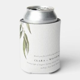 Eukalyptus Botanische Hochzeit mit einfacher Wasse Dosenkühler