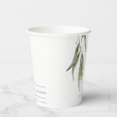 Eukalyptus Botanische Hochzeit mit einfacher Wasse Pappbecher (Rechts)