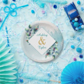 Eukalyptus botanische Hochzeit Pappteller (Party)