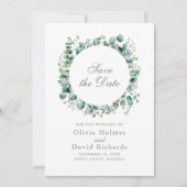 Eukalyptus Botanische Hochzeit Save The Date (Vorderseite)