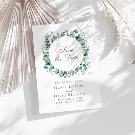 Eukalyptus Botanische Hochzeit Save The Date