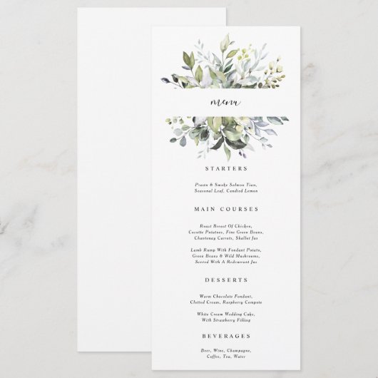 Eukalyptus Botanische Karte (Vorne/Hinten)