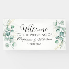Eukalyptus Botanische Rustikale Hochzeit Banner