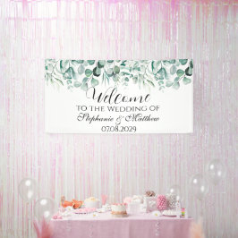 Eukalyptus Botanische Rustikale Hochzeit Banner