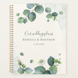 Eukalyptus Botanische Schrift Grüne Hochzeit Planer