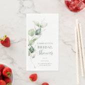 Eukalyptus Botanische Schrift Junggesellinnenabsch Serviette (Beispiel)