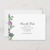 Eukalyptus Botanische SkriptWedding Save the Date (Vorderseite)