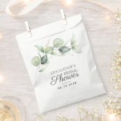 Eukalyptus Botanische Vegetation Script-Brautparty Geschenktütchen (Ausgeschnitten)