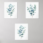 Eukalyptus Botanische Wasserfarbe Bilderwand Sets (Vorderseite)