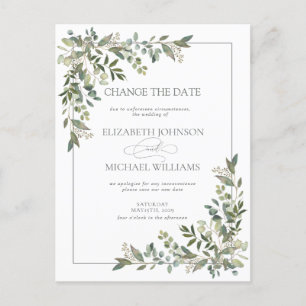 Eukalyptus botanische Zahnfleischblüte Feiertagspostkarte