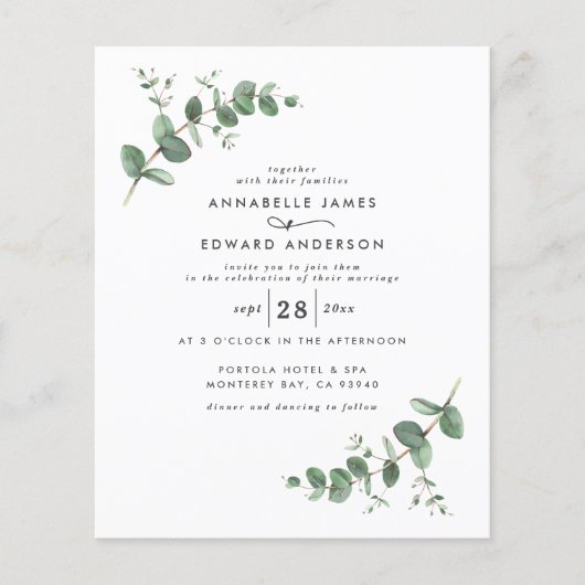 Eukalyptus botanischer Aquarell (Vorderseite)