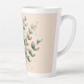 Eukalyptus botanischer Aquarellcreme Milchtasse (Rechts)