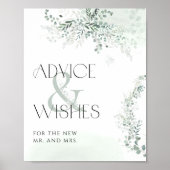 Eukalyptus Botanischer Bridal-Rat und Wünsche Post Poster (Vorne)