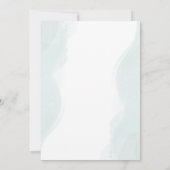 Eukalyptus Botanischer Brief Es ist eine Baby-Dusc Einladung (Rückseite)