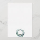 Eukalyptus Botanischer Film - Einladung (Rückseite)