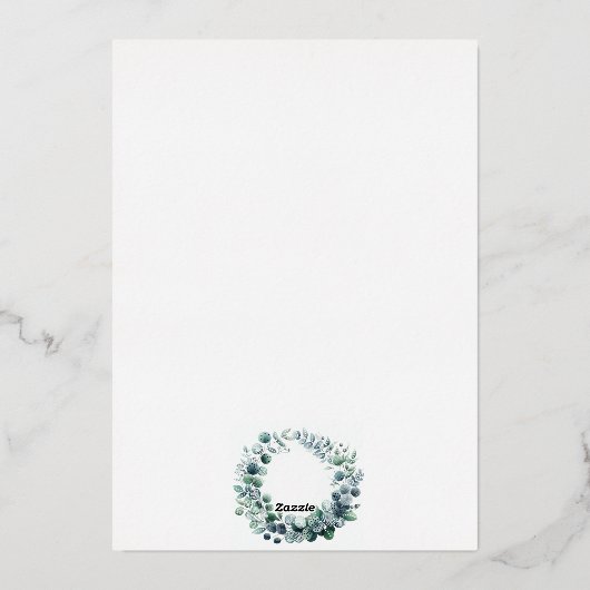 Eukalyptus Botanischer Film - Einladung (Rückseite)