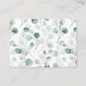 Eukalyptus Botanischer Goldbrief - Auswahl Begleitkarte (Rückseite)