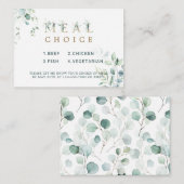 Eukalyptus Botanischer Goldbrief - Auswahl Begleitkarte (Vorne/Hinten)