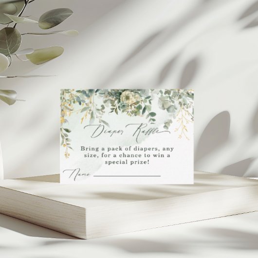 Eukalyptus Botanischer Grüner Blütenblätterturm Begleitkarte