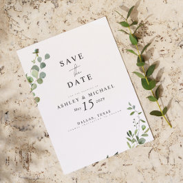 Eukalyptus Botanischer QR-Code Hochzeit speichern  Save The Date