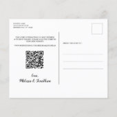 Eukalyptus Botanischer QR-Code Save the Date (Rückseite)