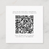 Eukalyptus Botanischer QR-Code Save the Date Karte (Rückseite)