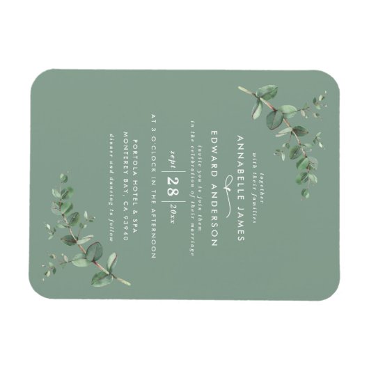 Eukalyptus botanischer Salbei Magnet (Horizontal)