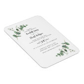 Eukalyptus botanischer Schriftzeichen für Hochzeit Magnet (Rechte Seite)
