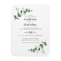 Eukalyptus botanischer Schriftzeichen für Hochzeit