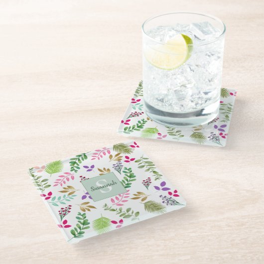 Eukalyptus botanischer Untersetzer (Schrägansicht)