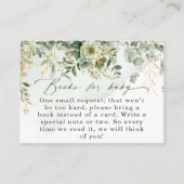 Eukalyptus Botanischer Wasserfarben Gold Blumenbüc Begleitkarte (Vorderseite)