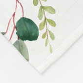 Eukalyptus Botanischer Wreath Monthly Baby Milesto Fleecedecke (Ecke)