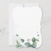 Eukalyptus Botanisches Brautparty Einladung (Rückseite)