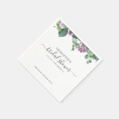 Eukalyptus Botanisches Brautparty Serviette (Ecke)